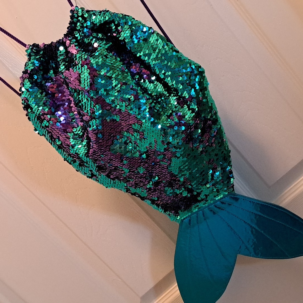 GirlZone Mermaid Design Sequin Back Pack
